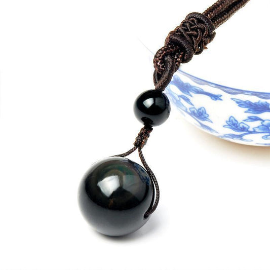 Obsidian Celestial Eye Necklace (Copy)