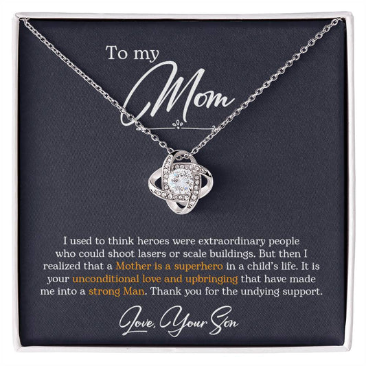 To My Mom |  Awesome Love Knot Necklace